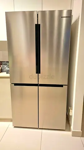 Free Delivery- BOSCH Series 8 4-Doors Fridge With Bottom Freezer Stainless Steel Body 90cm