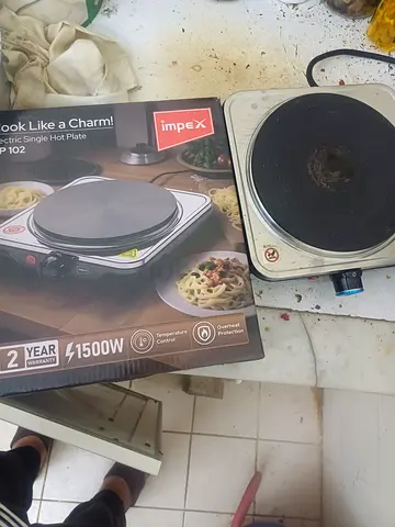 Electric Single Hot Plate 1500W — Impex HP102, New in Box with 2 year warranty just few days used
