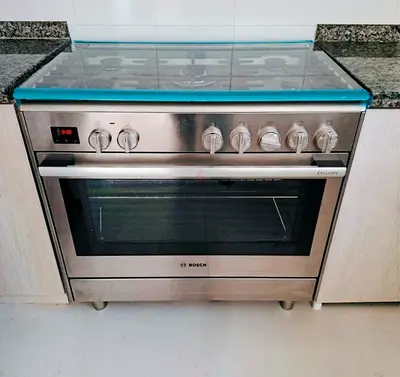 Bosch Series 8 Dual Fuel Range Cooker – 90 cm – Top Gas Oven Electric Stove
