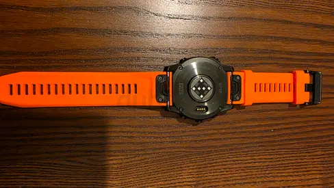 Garmin Epix Pro (Gen 2) Sapphire Edition - 51Mm – Carbon Gray with Orange Silicone Strap (Used)