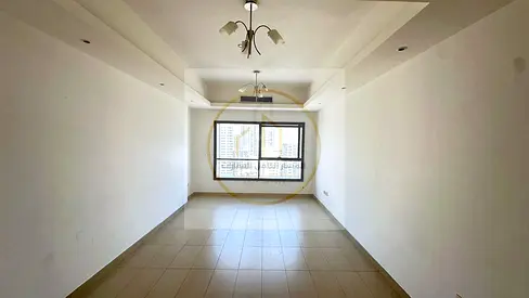 Master Bedroom Apartment with Living Room in Al Khan with AC Free Gym and Pool Balcony Built In Wall Wardrobes Spacious Areas Sea View