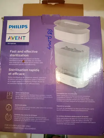 Philips feeding bottle steriliser  ( working but leaking from one corner of the base)