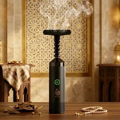 USB Rechargeable, Portable Electric Bakhoor Burner with Flexible Extension Neck Handheld Electronic