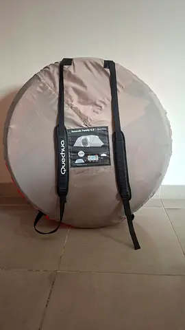 Quechua Family Seconds 4.2 tent for 4 campers to sleep easy in 2 bedrooms, with large living area.