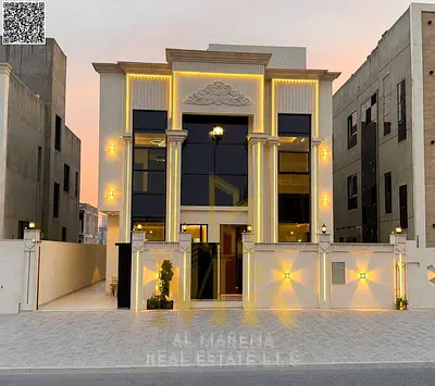 Luxurious Classic-Style Villa for Sale in Al Helio 2 – Ajman | 6 Master Bedrooms | Two Floors + Roof | Freehold for All Nationalities