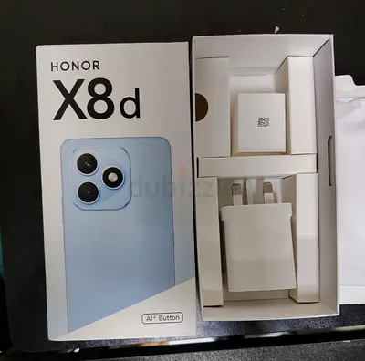 HONOR X8d with charger and box - Light blue, lightly used