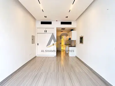 Elegant White Interior Studio | Balcony & Built-in Wardrobes | Gym & Pool