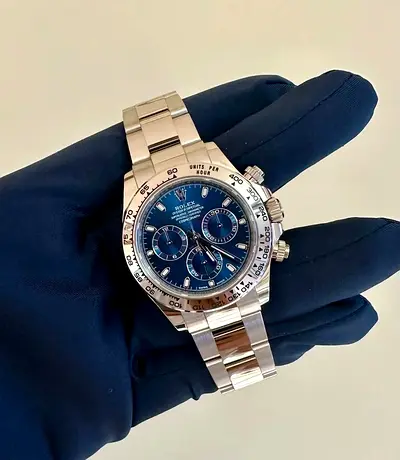 Rolex Daytona Blue dial Cosmograph 1:1 Clone With Box and Card