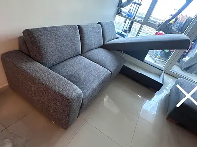 Excellent Condition Ikea Sorvoline L Shape Sofa with Storage
