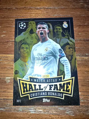 Cristiano Ronaldo 2024 Match Attax Hall of Fame Collectible Card