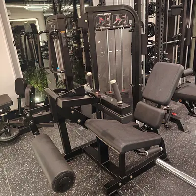 Hammer String Commercial Leg Extension and Seated Leg Curl Machine - Good Condition