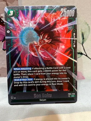 Dragon Ball Super - Son Goku SR Collectible Trading Card (FB04-059)