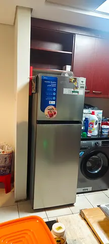 Silver Top-Freezer Refrigerator - Good Working Condition