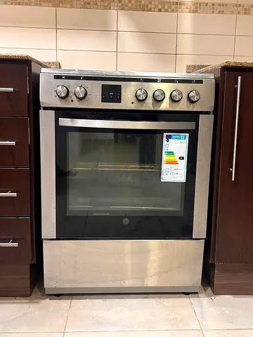 Stainless Steel Freestanding Electric Oven with 4 Burners