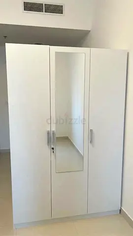 Pan Home Premier 3 Door Wardrobe With Mirror - White