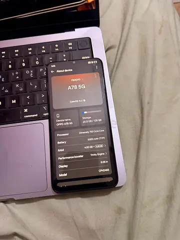 Oppo a78 5G 128 GB