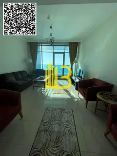 "Hot deal " panoramic sea view fully furnished 2 bedroom apartment for rent in ajman corniche reside