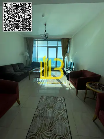 "Hot deal " panoramic sea view fully furnished 2 bedroom apartment for rent in ajman corniche residence