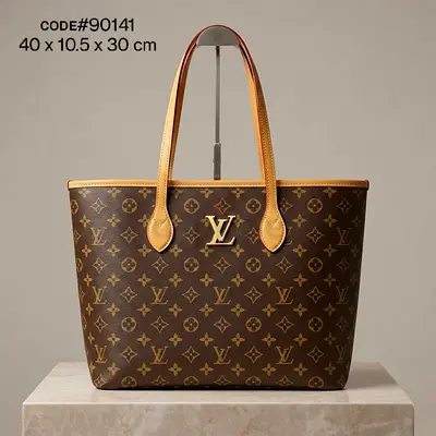 Louis Vuitton Monogram Canvas Tote Bag — Classic Shoulder Bag (40 x 10.5 x 30 cm)