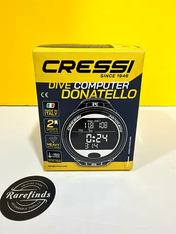 CRESSI Donatello Diving Black/red - Professional Wrist Diving and Apnea Dive Computer- one size