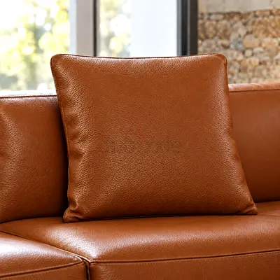 Brown leather cushion // Vibieffe 1845_Evo
