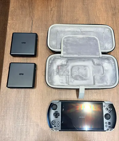 GPD Handheld Gaming Console with Two Docking Units and Carry Case - Excellent Condition