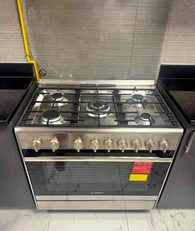 Free Delivery- BOSCH Italian Latest Model 5-Burner Full Gass Cooking Range 90x60 CM
