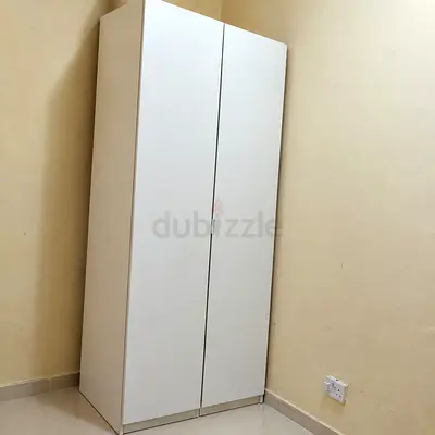 IKEA white two-door wardrobe / armoire in good condition