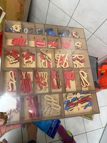 Wooden alphabets