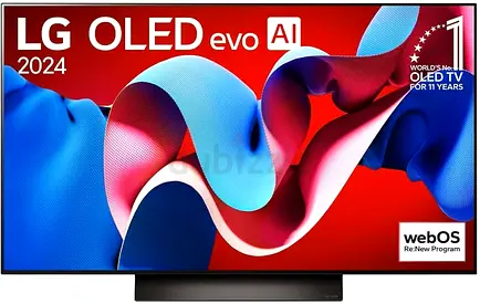 LG Evo OLED48C4 OLED TV 121 cm 4K UHD Smart TV 2024 Black and Brown