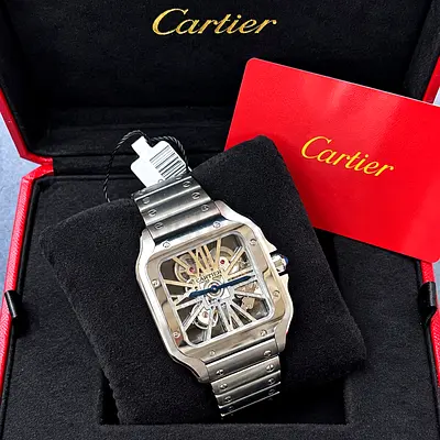 *Available new* 🤩🤩🤩 SANTOS DE CARTIER Skeleton 💀 For man super master quality swiss movemen