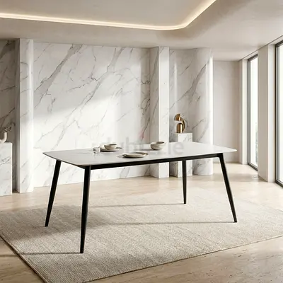 New Roma 6-Seater Extra Large Sintered Stone Dining Table