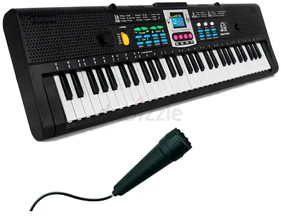 Portable 16-Key Electronic Keyboard with Microphone - very Good Working Condition