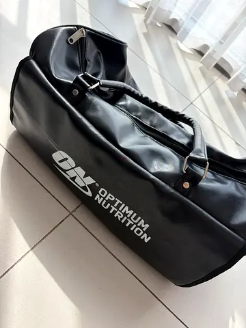Optimum Nutrition Black Gym Duffel Bag — Good Condition