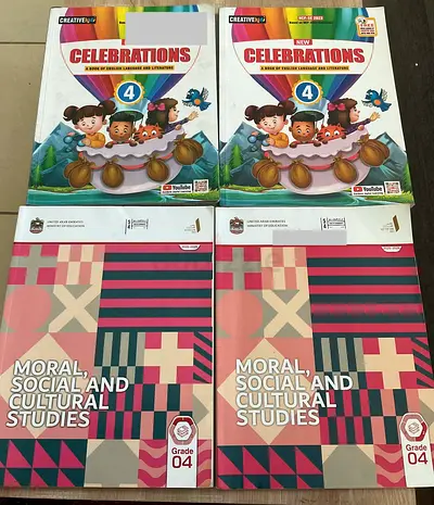 NIMS Grade 4 English Celebrations and MSCS Textbook