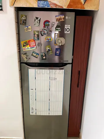 LG Top Freezer Refrigerator - Silver, Good Working Condition