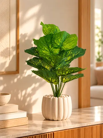 Artificial Elephant Ear Plant – Without Pot
