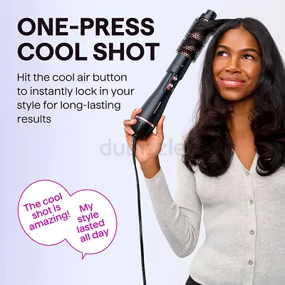 Wavytalk Hair Dryer Brush Set, Air Sculpt 4-in-1 Hot Air Brush Set Blowout Brush Styler for Salon Bl