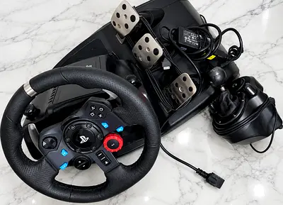 g29 logitech steering wheel With gear for pc ps5 ps4