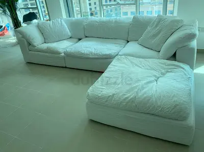 Selling high quality Marina Home feather 🪶 filled Sofa with footstool