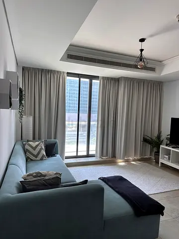 Light grey blackout curtains - pair, good condition