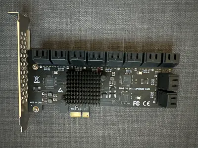 PCIe SATA III Expansion Card - 20 Ports SATA