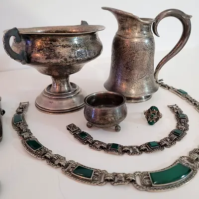 Urgent Sale-Antique pure silver items — unique 19th-century European pieces (20 items).