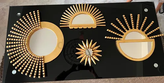 Set of 4 decorative mirrors, brand: West Elm/Pottery Barn