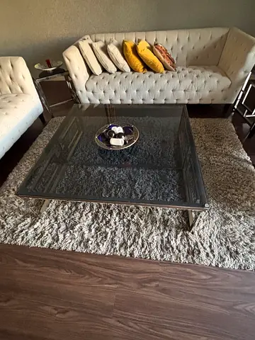 Glass centre table