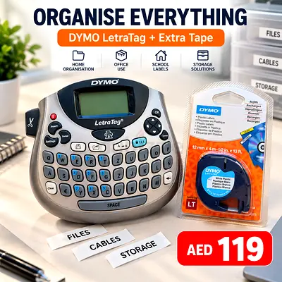 DYMO LetraTag Label Maker + Extra Tape | Fully Working