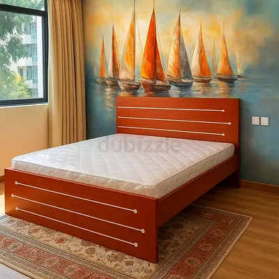 Brand New wooden king size Bed frame including Medical Mattress
