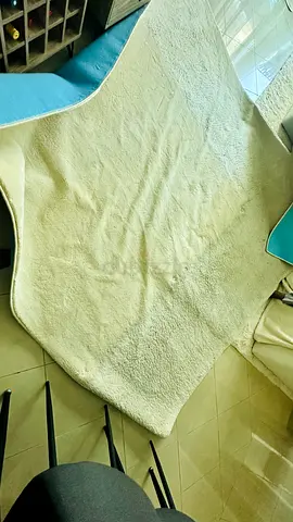 Genuine light beige rug — good condition ( need to clean and use )