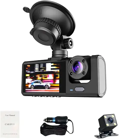 JC400P Dash Cam 4G Live Video, 1080P Front and Inside Dash Camera, Built-in Real Time GPS Tracking w