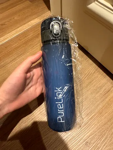 PureFlik (Purell) Reusable Water Bottle - Blue, Brand New